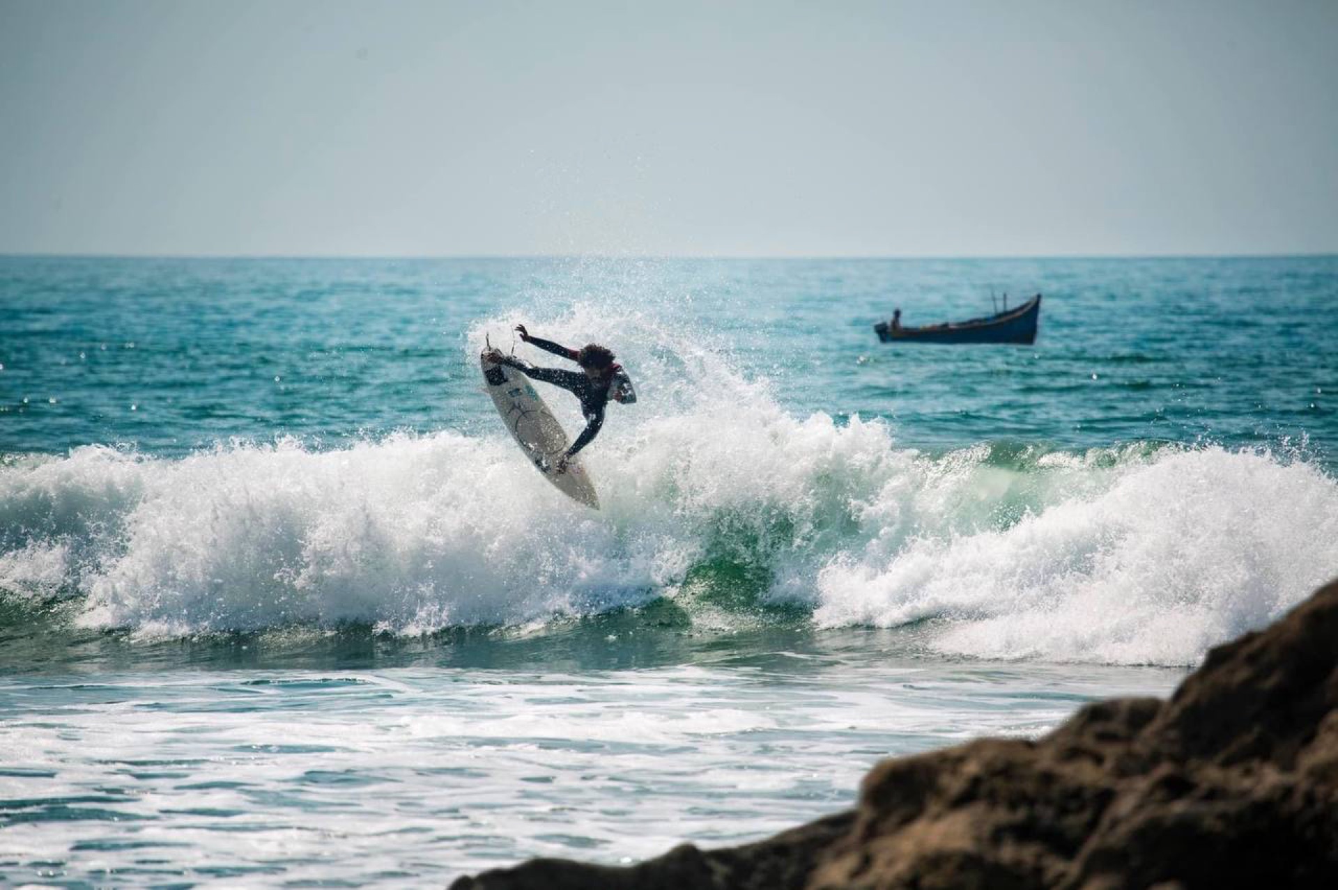 Banana Point surf spot in Aourir