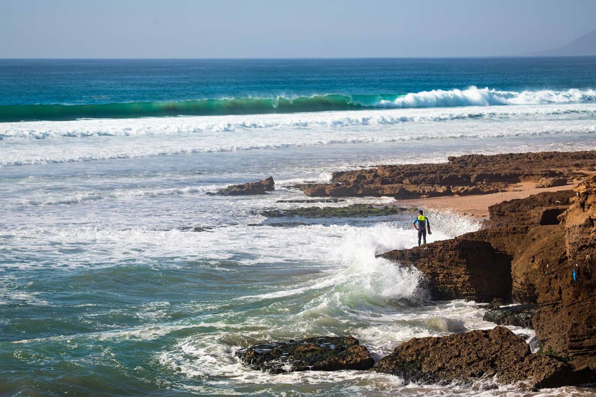 Spiders surf conditions around Aourir, Morocco